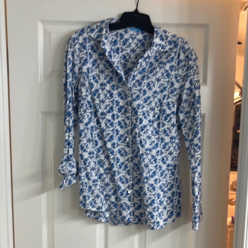 Blue Floral Women's Top